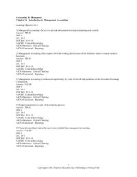 Accounting Chapter 16 1 Managerial accounting’s focus is to provide information for internal planning and control
