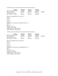 Accounting Chapter 21 5 Which of the following best describes the term opportunity cost