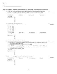 Chapter 3 1 Which of the truth tables below describes the Exclusive-NOR gate