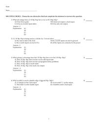 Chapter 7 1 What primary advantage does the J-K flip-flop have over the S-R flip-flop