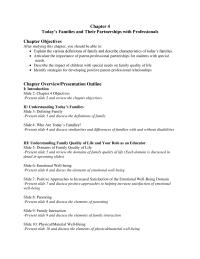 Special Education Chapter 4 Homework Explain the various definitions of family and describe characteristics&nbsp;