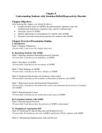 Special Education Chapter 8 Homework Have the students prepare a class presentation of the disability to include
