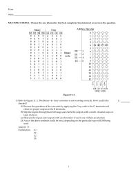 Chapter 11 1 Which of the following faults will the checkerboard pattern detect in RAM
