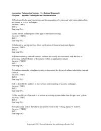 Accounting Chapter 02 1 Substantive testing involves direct verification of financial statement figures