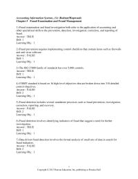 Accounting Chapter 05 1 Fraud detection software and services often use sophisticated statistical techniques