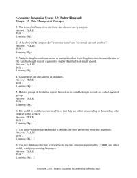 Accounting Chapter 13 1 The entity-relationship data model is perhaps the most promising modeling technique