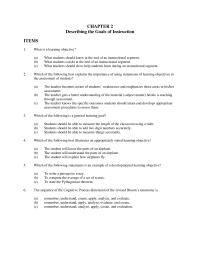 Chapter 2 1 Statements Mastery Learning Objectives Are Broader Than