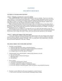 Chapter 9 1 The Development Questionnaire Interview Schedule Begins With