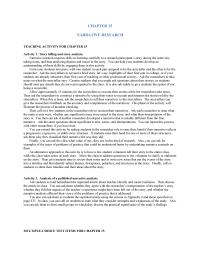 Chapter 15 1 Narrative Research Teaching Activity For