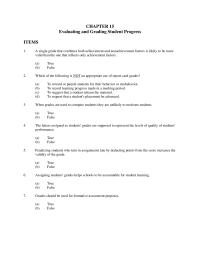 Chapter 15 1 Evaluating And Grading Student Progress Items
