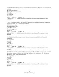 Finance Chapter 1 2 When a compilation engagement is performed, the report attached is called a