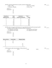 Chapter 20 3 To calculate marginal utility, divide the change in total utility by