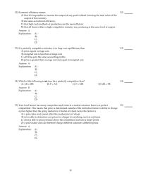 Chapter 23 2 If a perfectly competitive industry is in long-run equilibrium, then