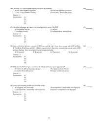 Chapter 26 2 Which of the following is a condition that helps enforce a cartel agreement