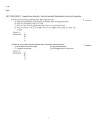 Chapter 31 1 When the social costs exceed the private costs, economists state that there is