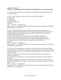 Finance Chapter 13 1 The two primary classes of transactions in the sales and collection cycle are