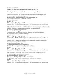Finance Chapter 15 1 Explain the importance of the human resources and payroll cycle&nbsp;
