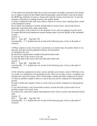 Finance Chapter 17 2 When a physical count of inventory is permitted at an interim date