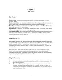 Chapter 1 Homework a written document that carefully explains every aspect of a new business venture