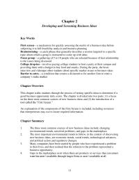 Chapter 2 Homework The three most common sources of new business ideas include
