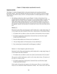 Chapter 11 Chapter 11 Which of the following symbolizes the treatment phase in a single-subject design
