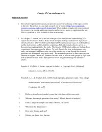 Chapter 17 Chapter 17 Define or describe the bounded system that is the focus of this case study