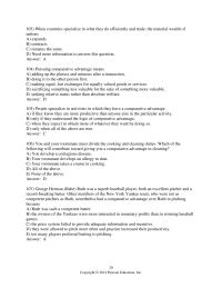 Economics Chapter 2 2 Cal Has Comparative Advantage Producing Material Goods d