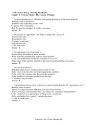 Economics Chapter 4 1 People Who Run Their Own Businesses a Can