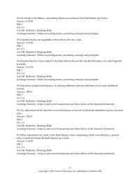 International Business Chapter 6 2 On a bank reconciliation, outstanding checks are deducted from the balance per books