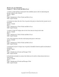 Business Law Chapter 19 1 the title to the leased goods passes to the lessee