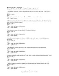 Business Law Chapter 20 1 Pearson Education Inc Which The Following Essential