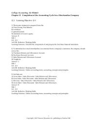 International Business Chapter 12 1 What is the name of the revenue account used by merchandise companies