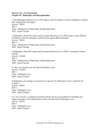 Business Law Chapter 28 1 There are separate state and federal bankruptcy laws