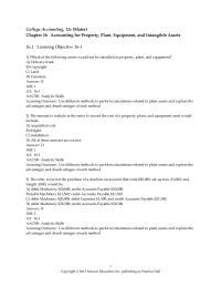 International Business Chapter 16 1 Which of the following assets would not be classified as property
