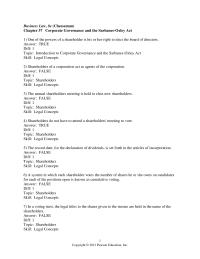 Business Law Chapter 37 1 Shareholders of a corporation act as agents of the corporation