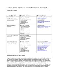 Chapter 5 Homework Using effective classroom materials and instructional methods to benefit students