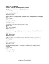 Business Law Chapter 42 1 All laws are framed to meet the highest ethical standards