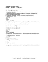 International Business Chapter 21 1 The statement of cash flows provides information about all of the following except