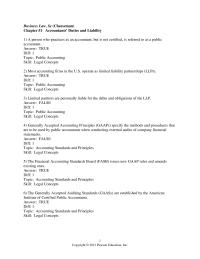 Business Law Chapter 51 1 Third parties cannot sue accountants for breach of contract