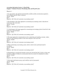 Accounting Chapter 5 1 Each step in the business process and workflow must be documented