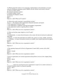 Accounting Chapter 10 2 List the five principle the on which the Trust Services framework is based