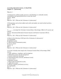 Accounting Chapter 11 1 Laws related to cybersecurity originate from legislation, regulations, and case law
