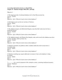 Accounting Chapter 14 1 What are the three realms of a database and what happens in each realm