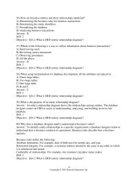 Accounting Chapter 14 2 Why does a database designer need to understand a business’s rules