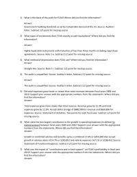 Chapter 04 1 What is the basis of the audit for FCAA? Where did you find the information