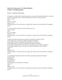 Management Chapter 6 1 Arnold Palmer Hospital uses which of the following quality management techniques