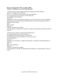 Chapter 18 1 The best time for college students to begin developing a job-search strategy is