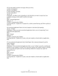 Chapter 19 2&nbsp;Unsolicited application letters are sent in response to advertised job openings