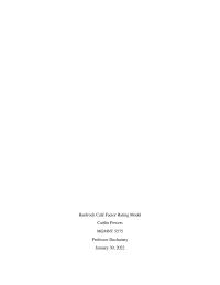 Hardrock Café Factor Rating Model