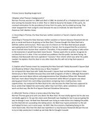 Primary Source Reading Assignment